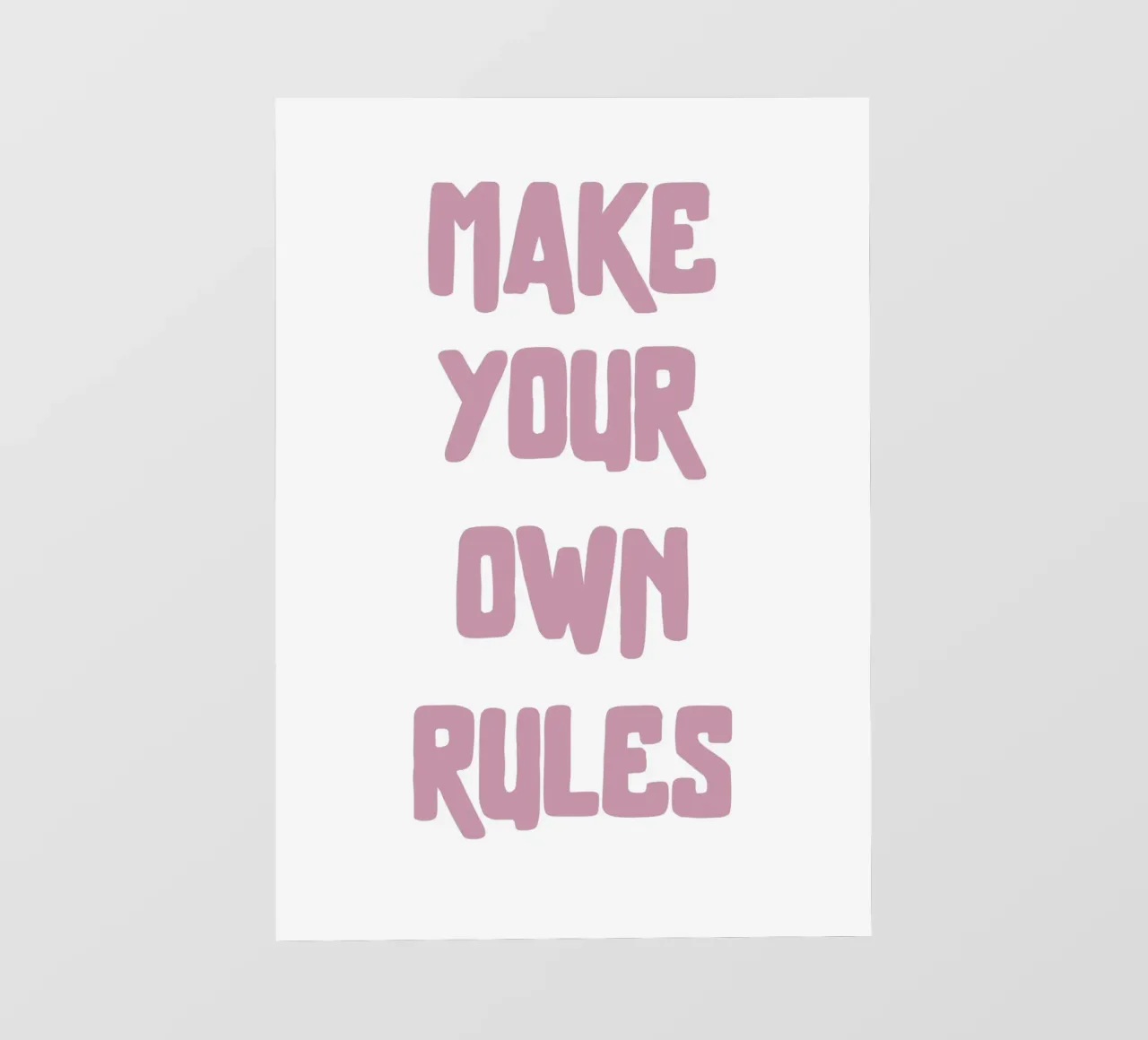 Make your own rules PVC Plane von PinkCandyWalls