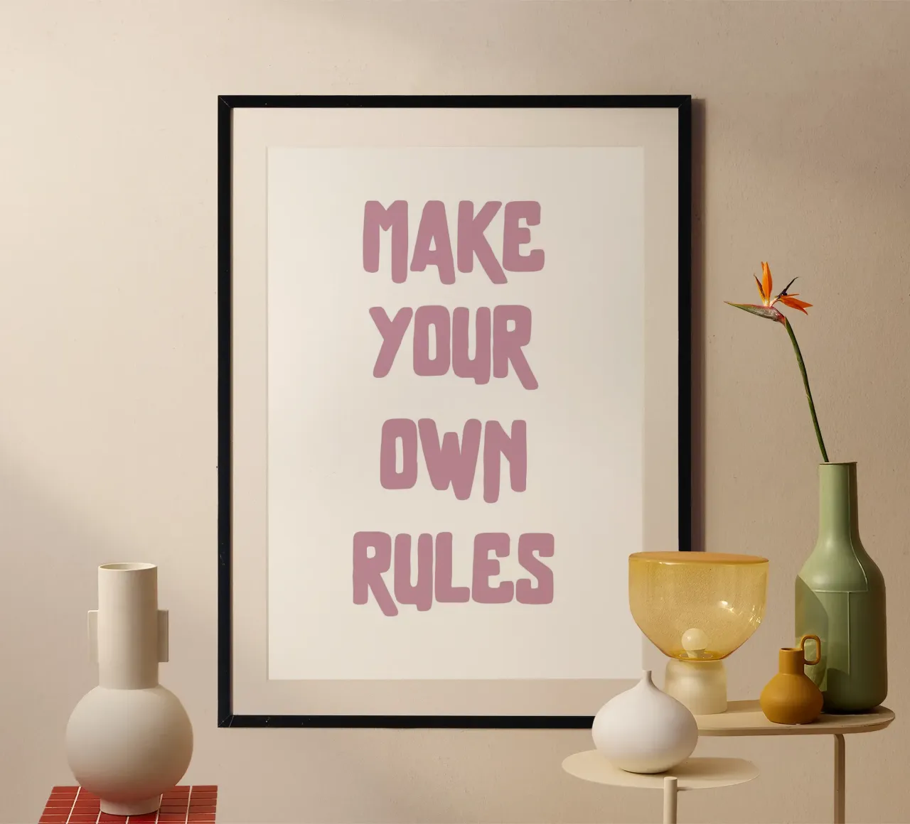 Make your own rules carta hahnemühle da PinkCandyWalls