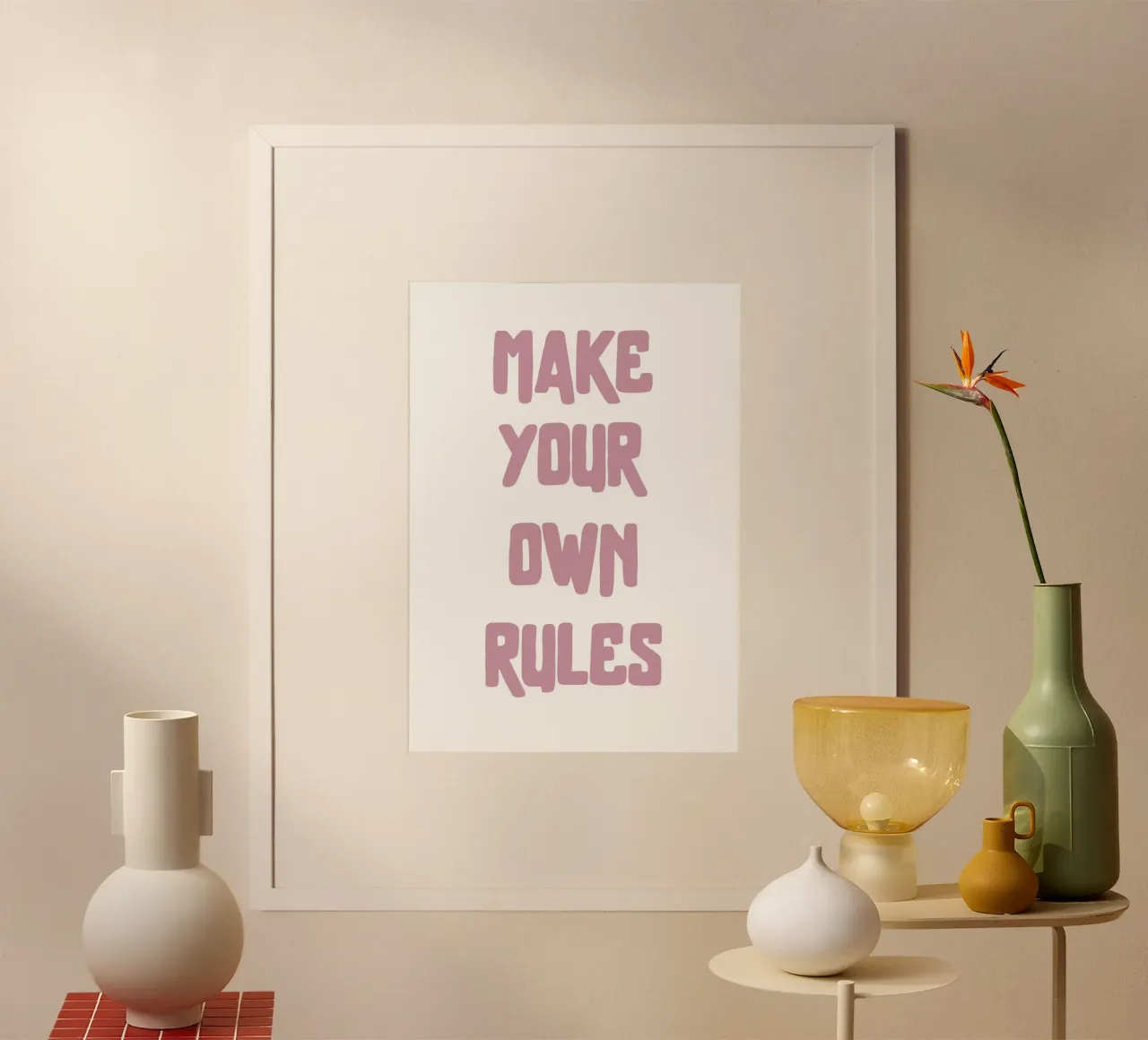 Make your own rules carta hahnemühle da PinkCandyWalls