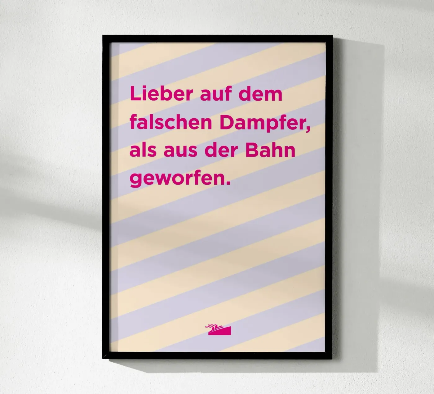 Falscher Dampfer poster by Art Fart