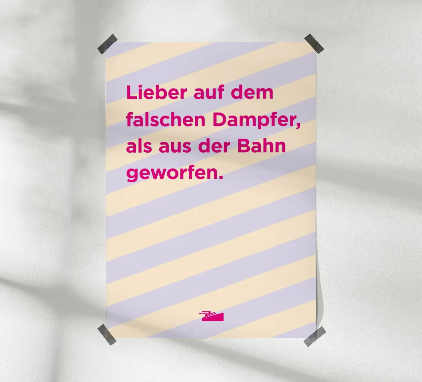 Falscher Dampfer poster by Art Fart