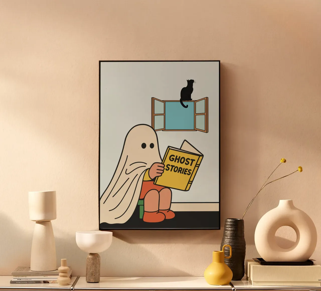cute ghost Acryl-Glas von edsonramosart