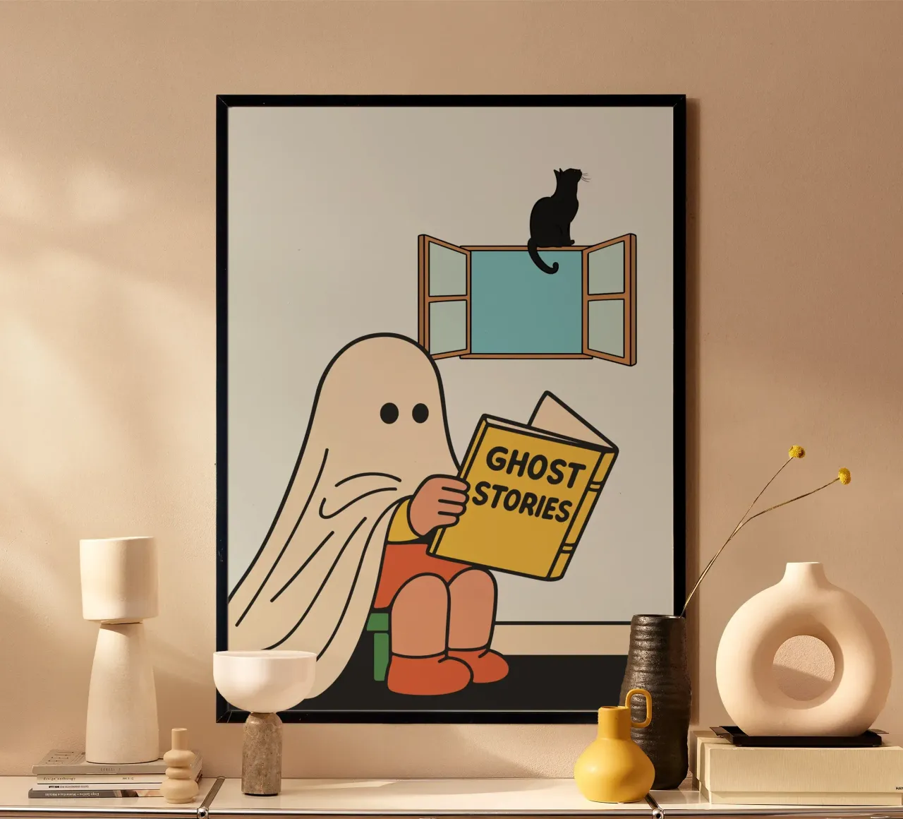 cute ghost poster da edsonramosart
