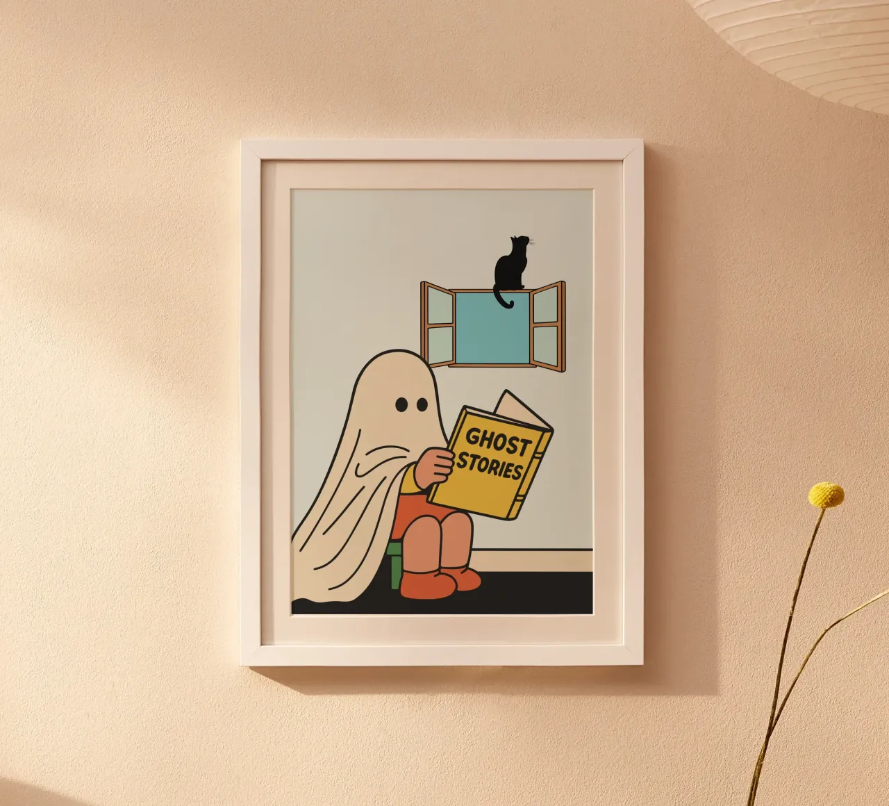 cute ghost poster da edsonramosart