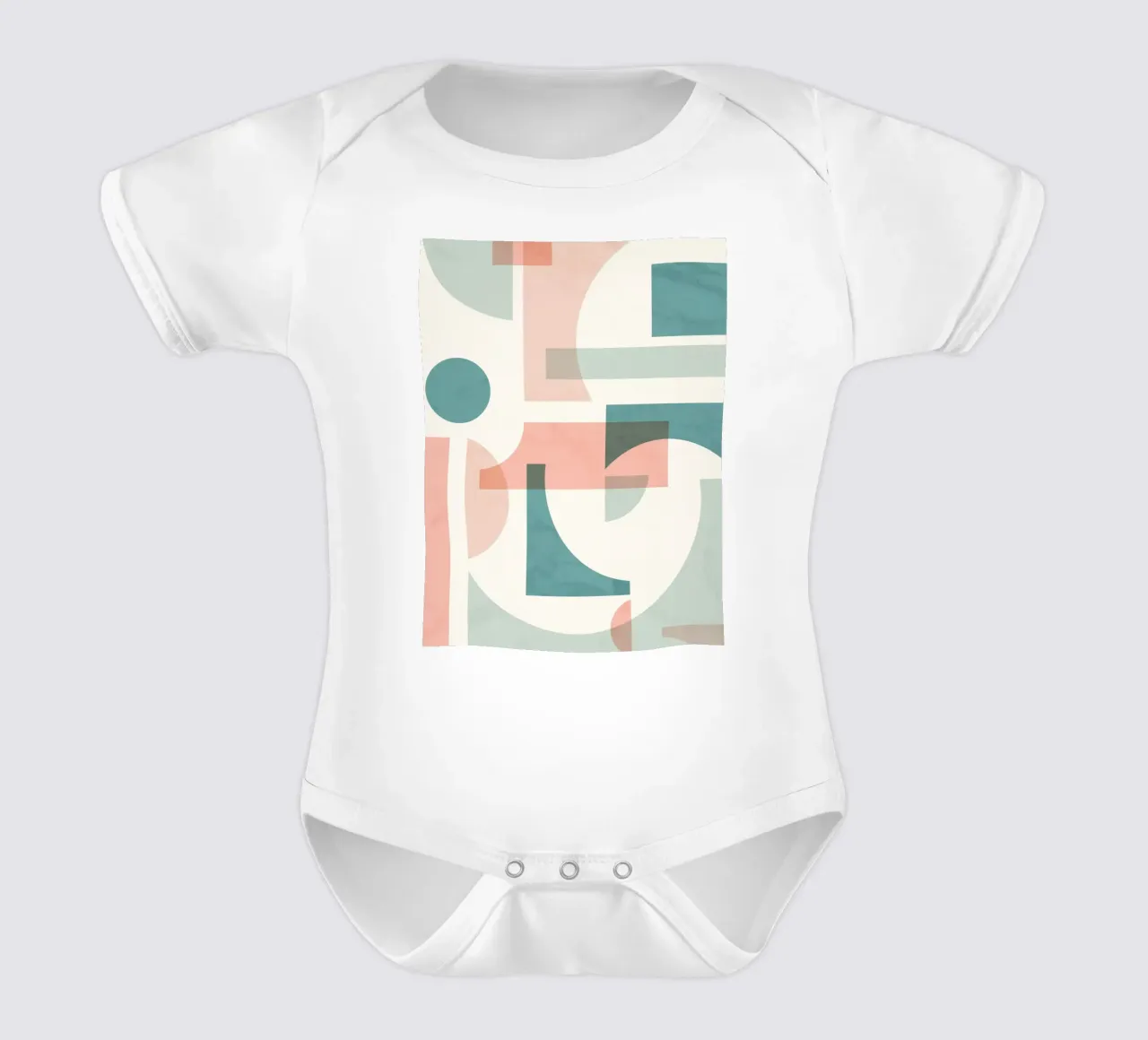 Geometrico sottile body neonato maniche corte da Kim Hubball Studio