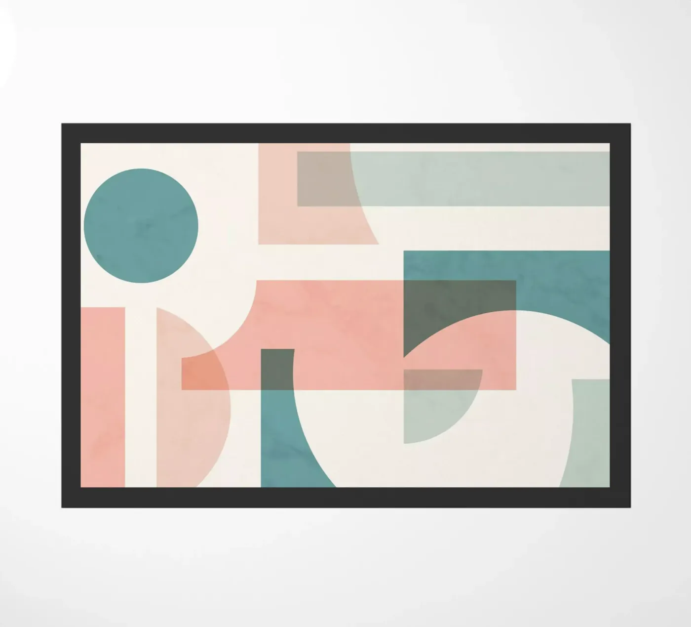 Subtle Geometric deurmat van Kim Hubball Studio