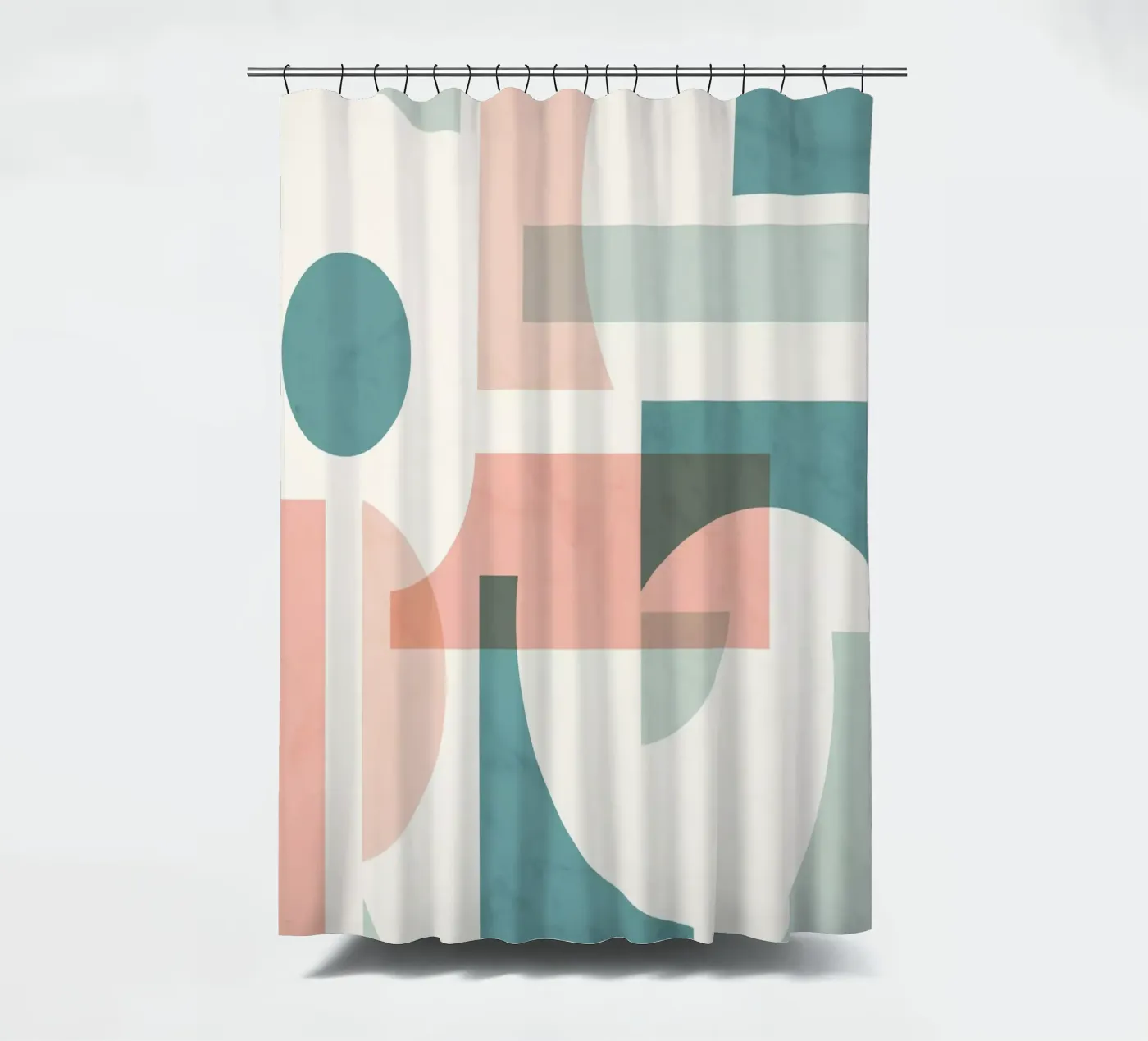 Subtiel Geometrisch douchegordijn van Kim Hubball Studio