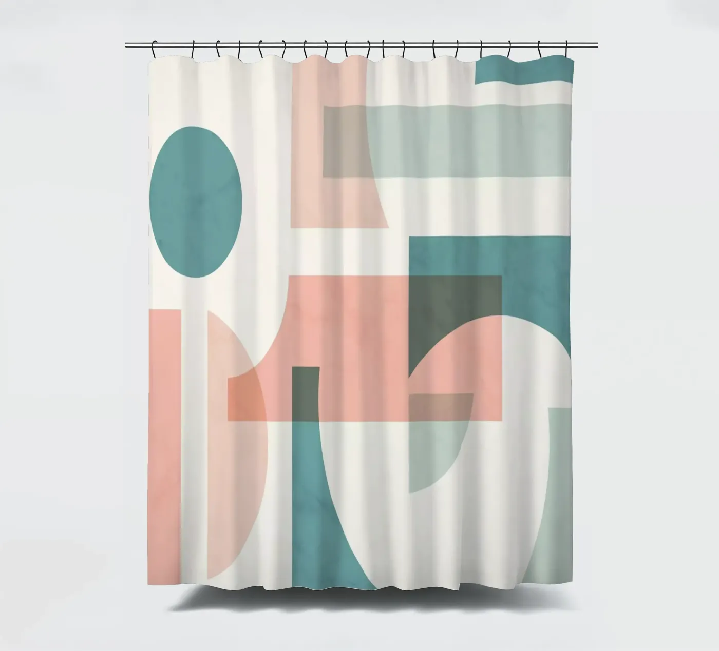 Subtiel Geometrisch douchegordijn van Kim Hubball Studio