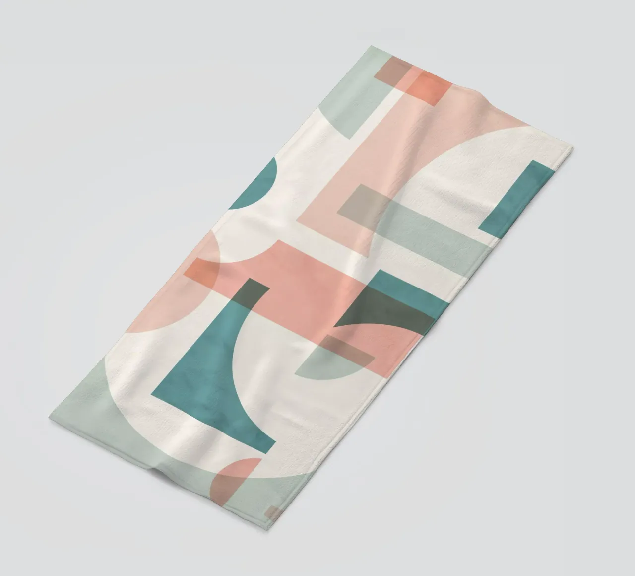 Subtiel Geometrisch strandhanddoek van Kim Hubball Studio