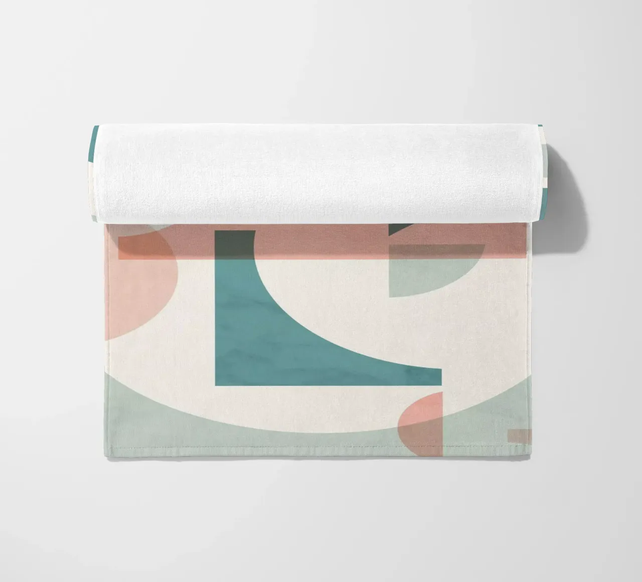 Subtiel Geometrisch strandhanddoek van Kim Hubball Studio