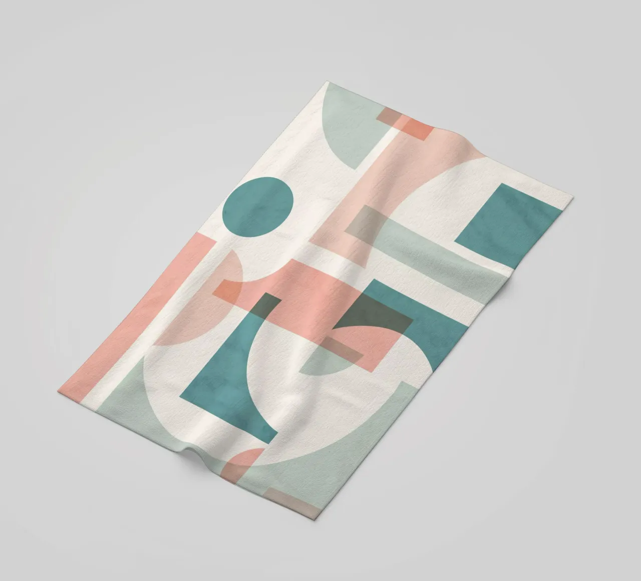 Subtiel Geometrisch strandhanddoek van Kim Hubball Studio