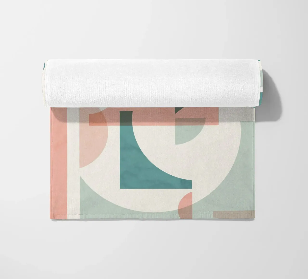 Subtiel Geometrisch strandhanddoek van Kim Hubball Studio