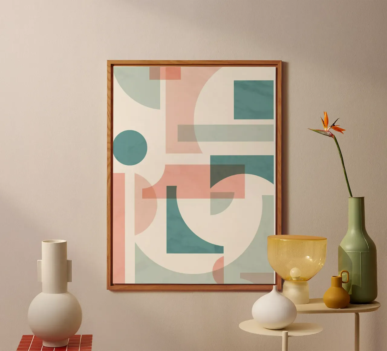 Subtle Geometric forex plate by Kim Hubball Studio
