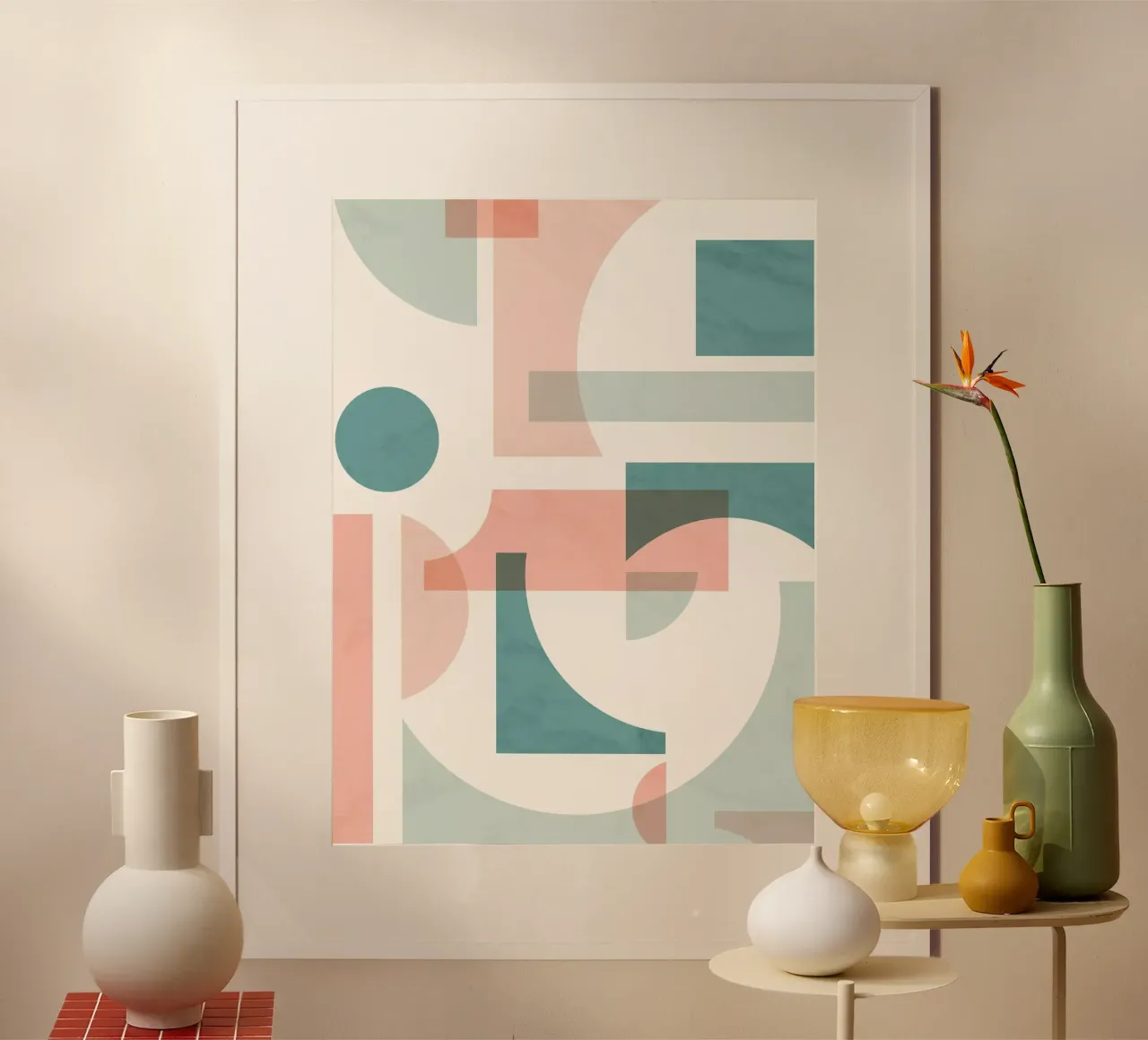 Subtle Geometric poster by Kim Hubball Studio