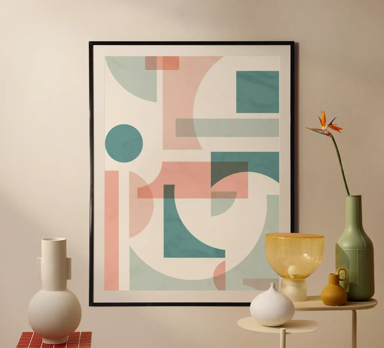 Subtle Geometric poster by Kim Hubball Studio