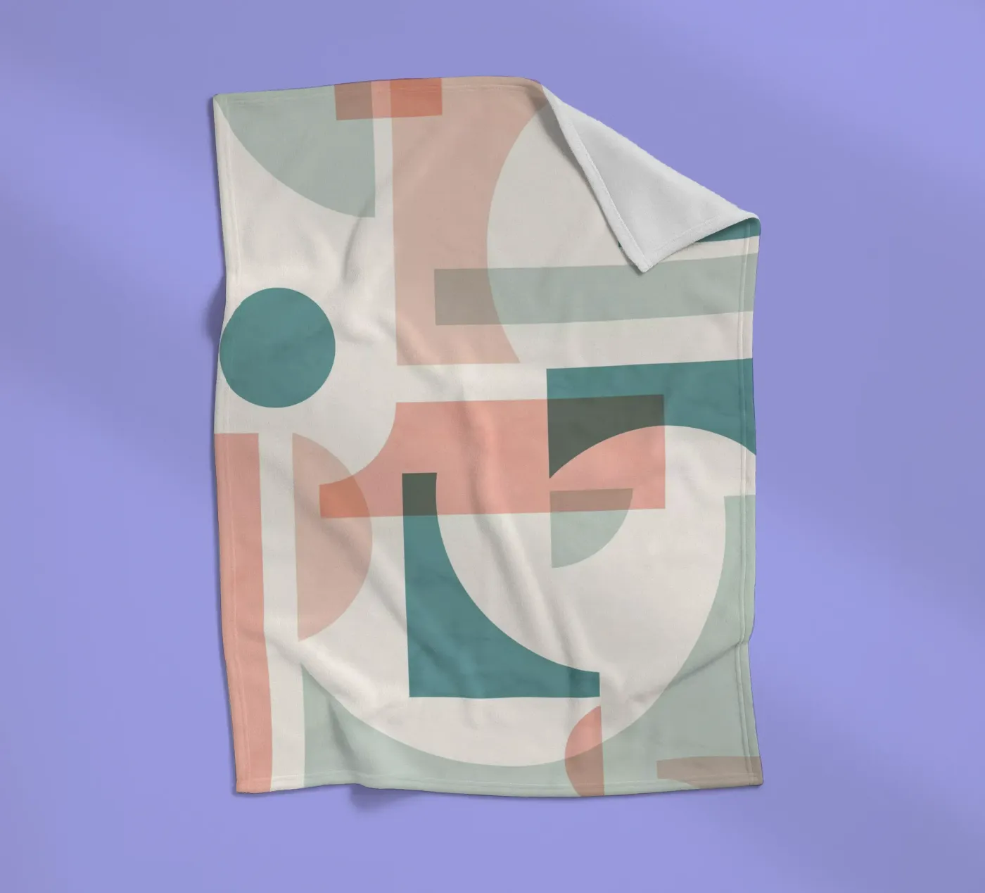 Subtiel Geometrisch fleecedeken van Kim Hubball Studio