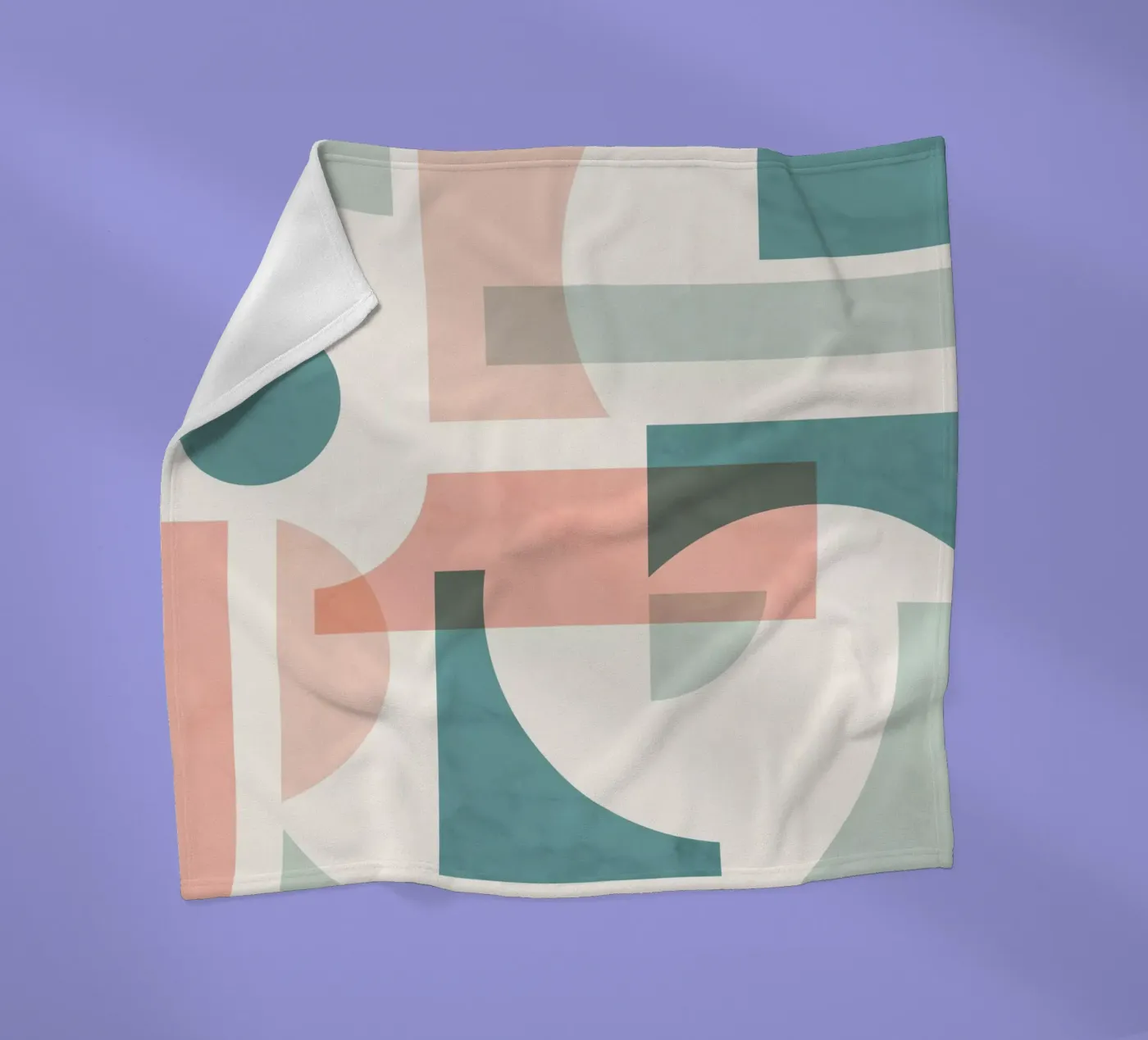 Subtiel Geometrisch fleecedeken van Kim Hubball Studio