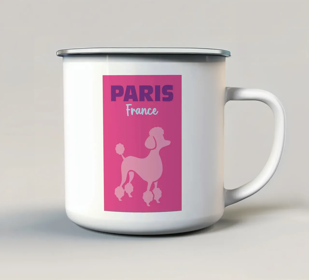 Parigi, Francia 07 tazza in smalto da Art Fart