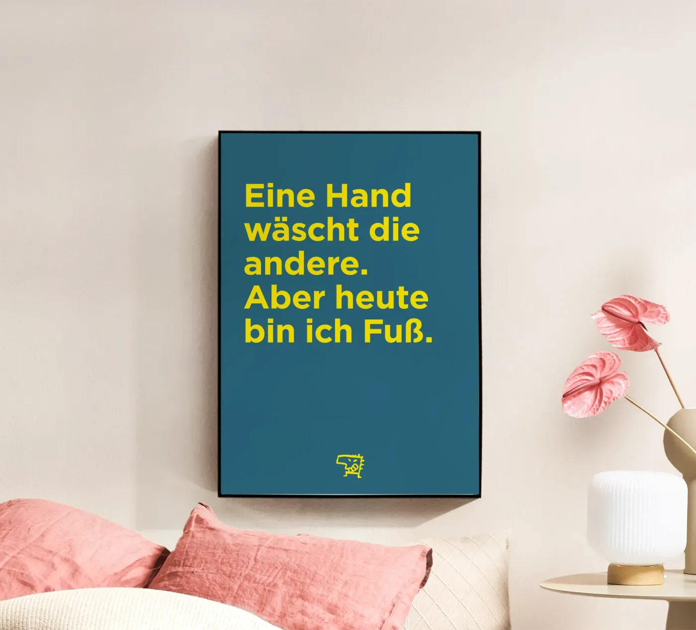 Today I am a foot acrylic glass by Art Fart