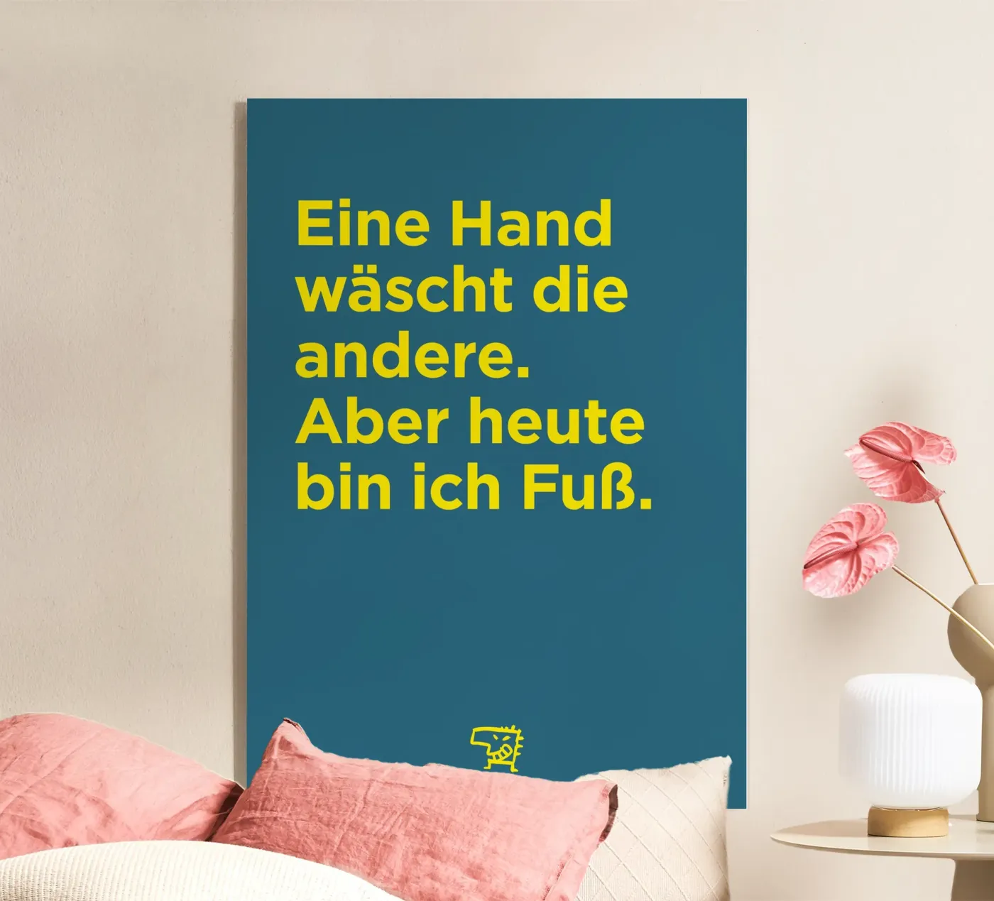 Today I am a foot acrylic glass by Art Fart