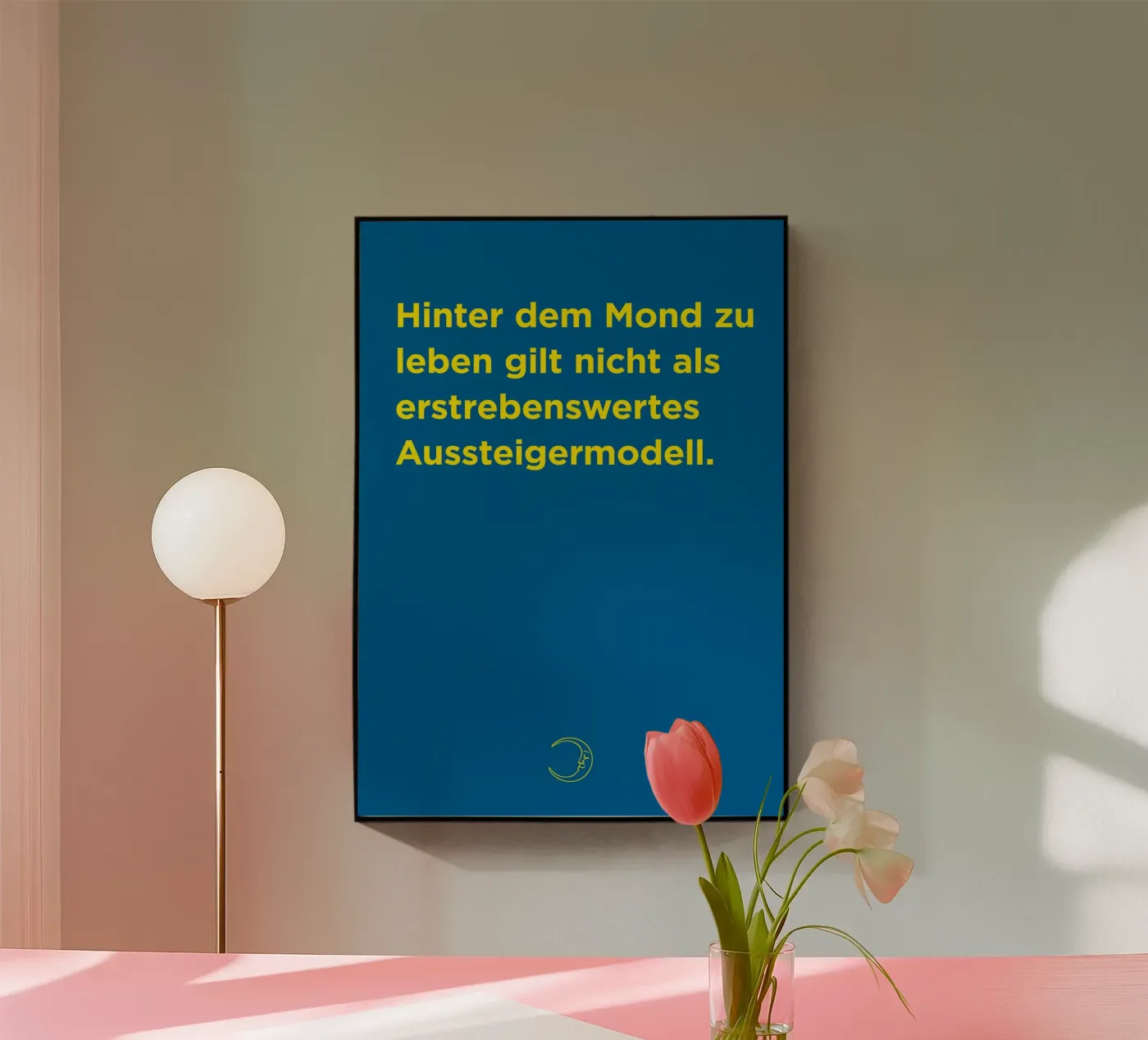 Hinterm Mond acryl van Art Fart