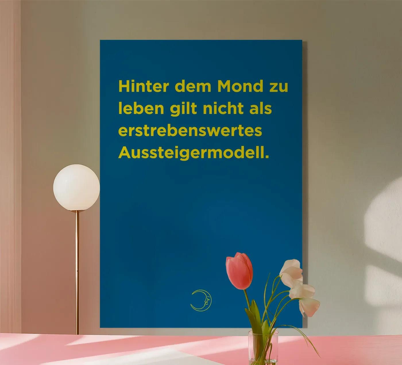 Hinterm Mond acryl van Art Fart