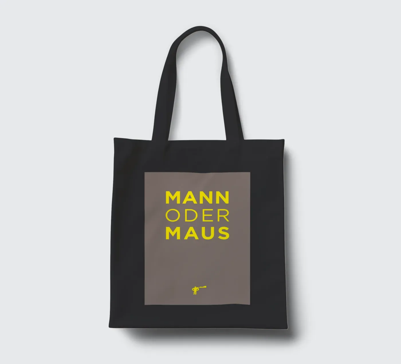 Mann oder Maus Jutebeutel von Art Fart