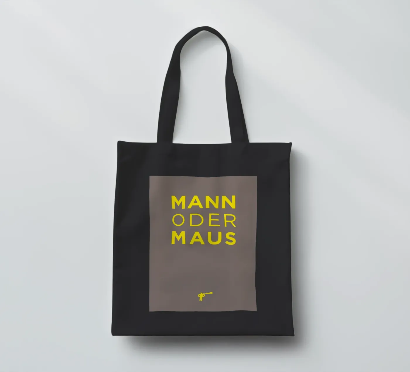 Mann oder Maus Jutebeutel von Art Fart