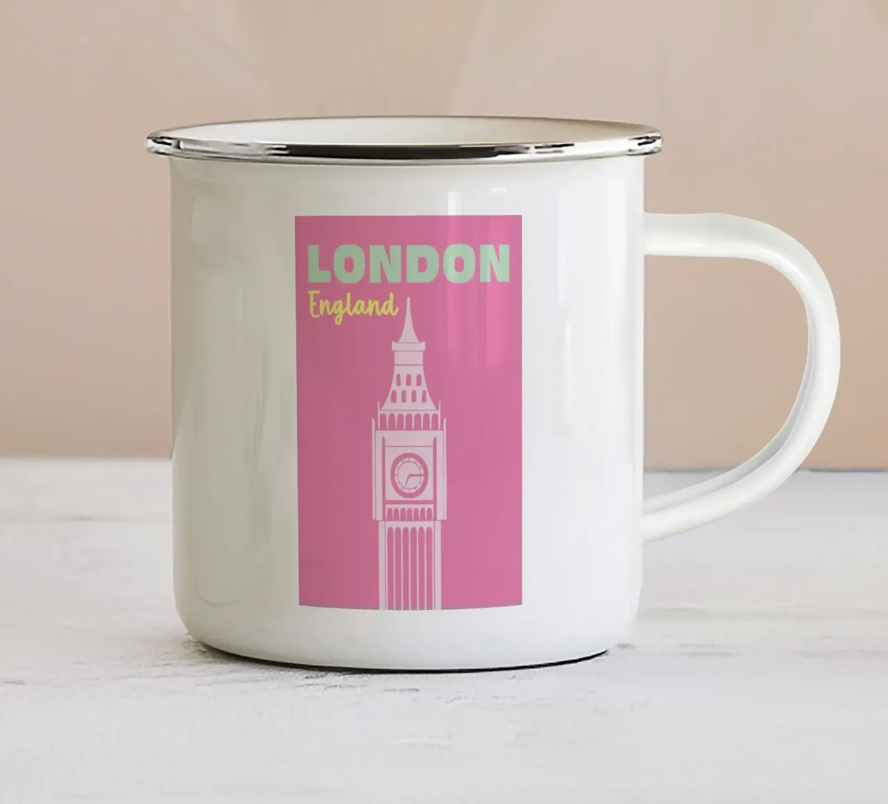 Londra, Inghilterra 01 tazza in smalto da Art Fart