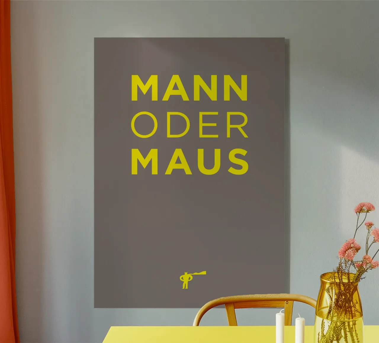 Man or mouse acryl van Art Fart