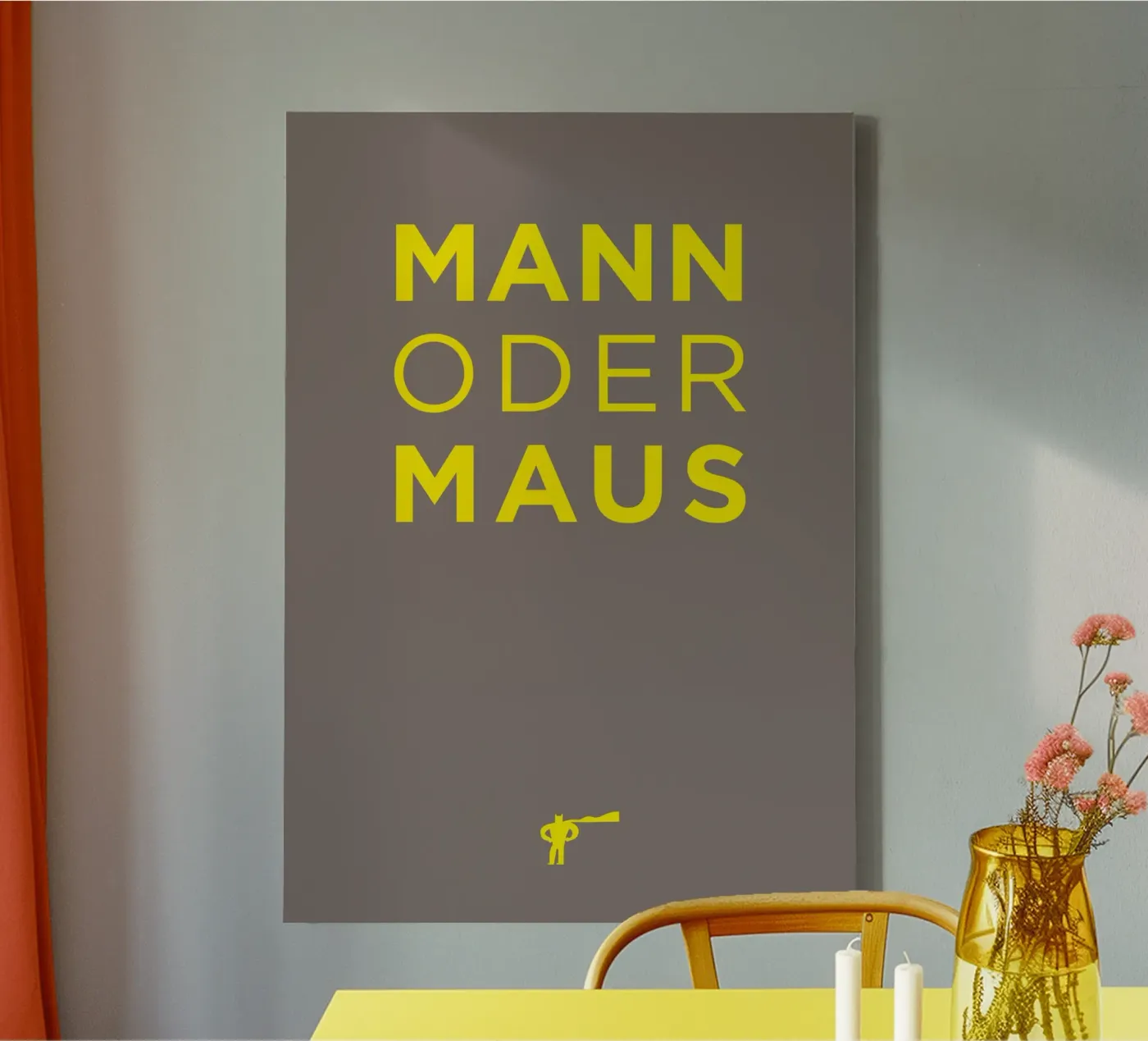 Man or mouse canvas van Art Fart