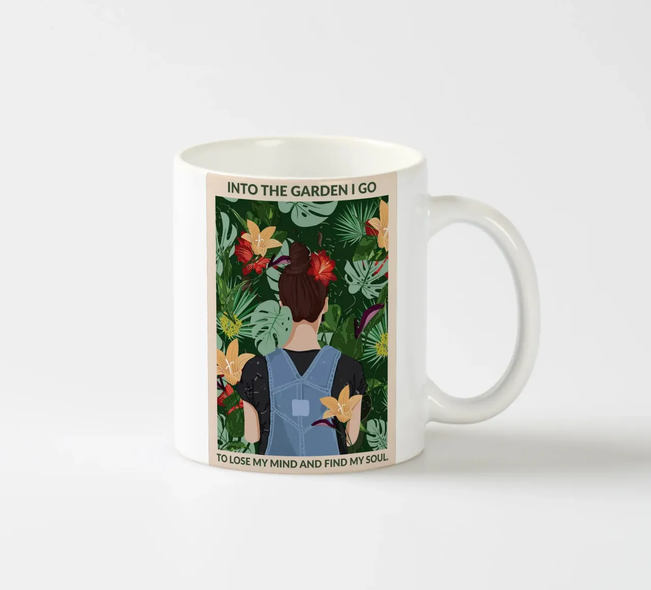 Into The Garden I Go tazza in ceramica da Lucallie Andrei