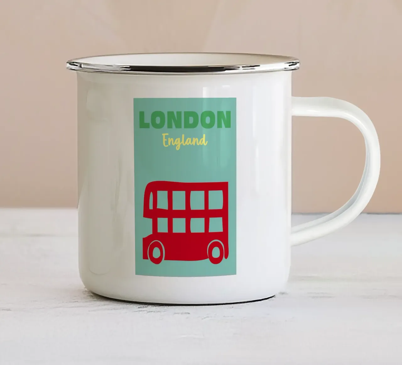 Londra, Inghilterra 02 tazza in smalto da Art Fart