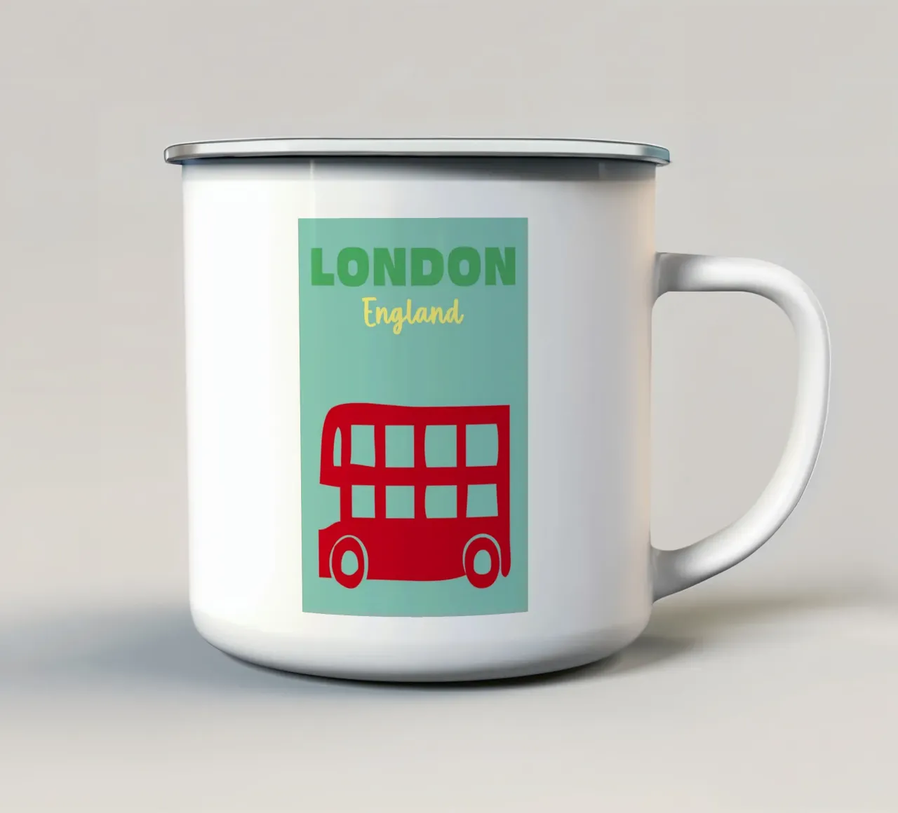 Londra, Inghilterra 02 tazza in smalto da Art Fart