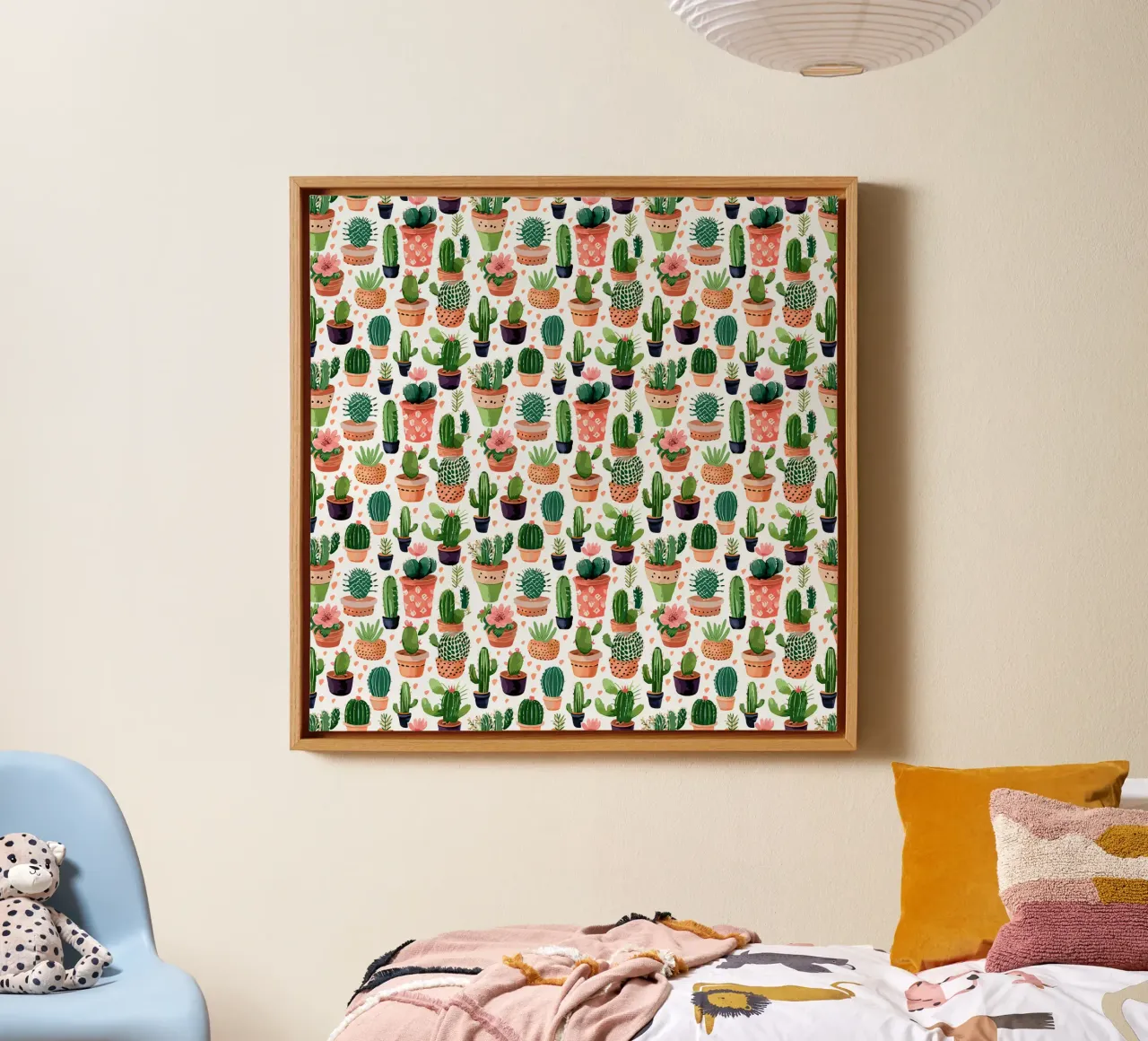 Cacti / Cactus print canvas by Hightown Design