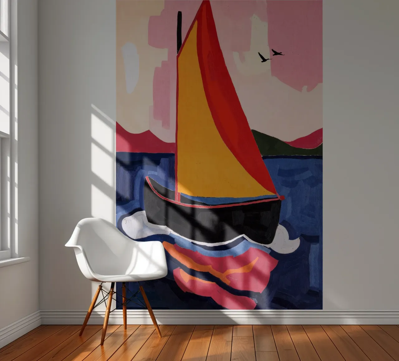 Sailing fotobehang van Lana Rodriguez