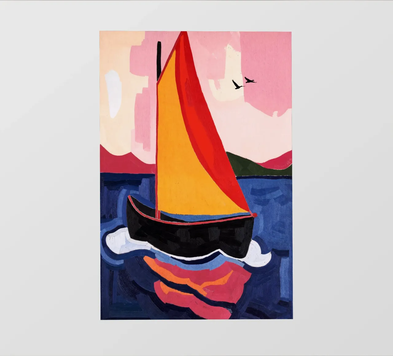 Sailing fotobehang van Lana Rodriguez