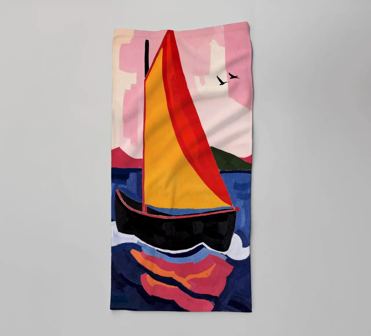 Sailing towel by Lana Rodriguez