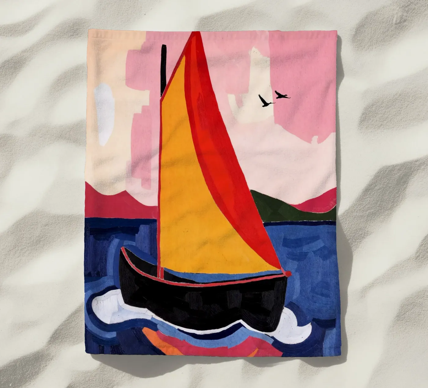 Sailing Strandtuch von Lana Rodriguez