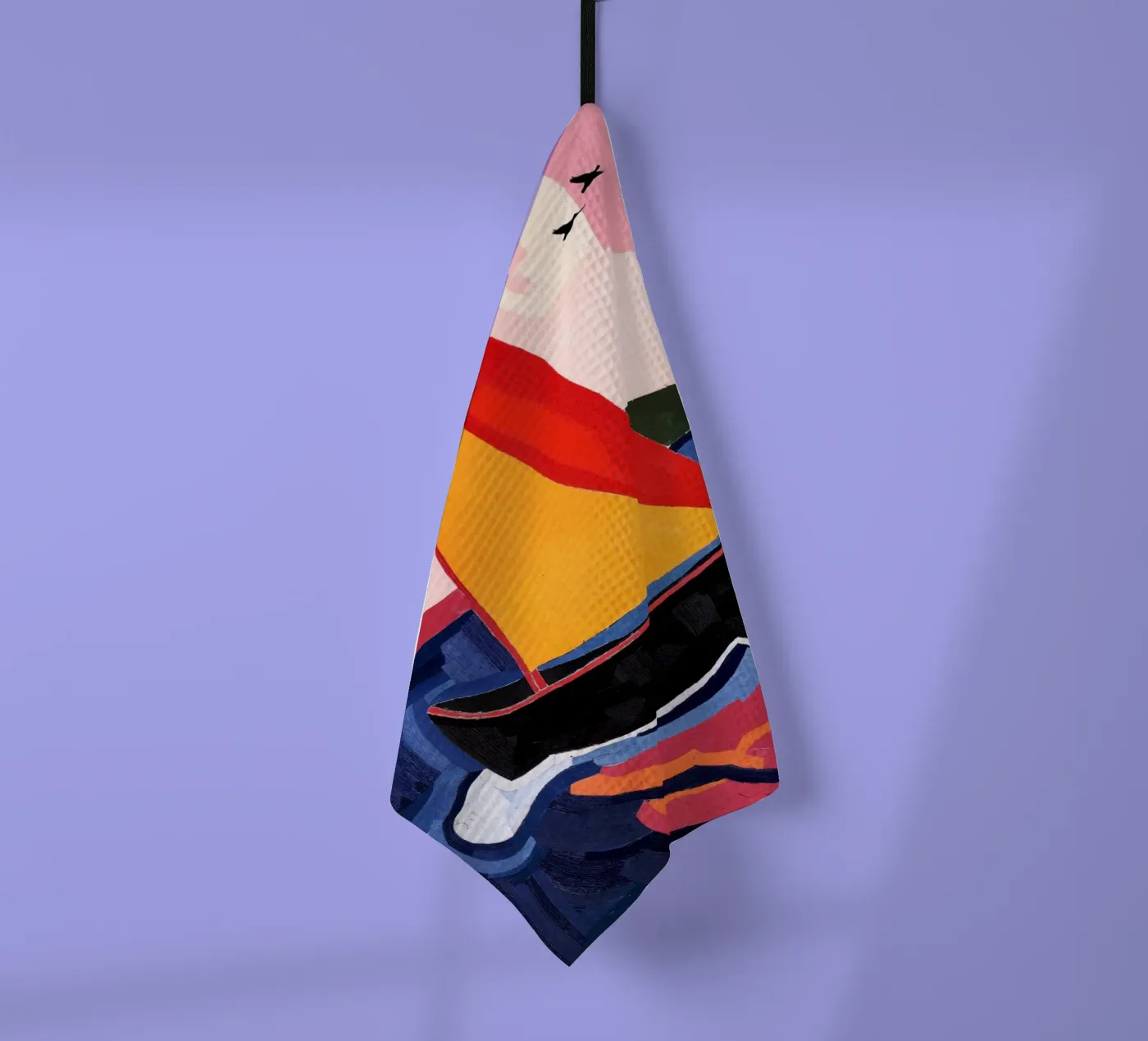 Sailing tea towel by Lana Rodriguez