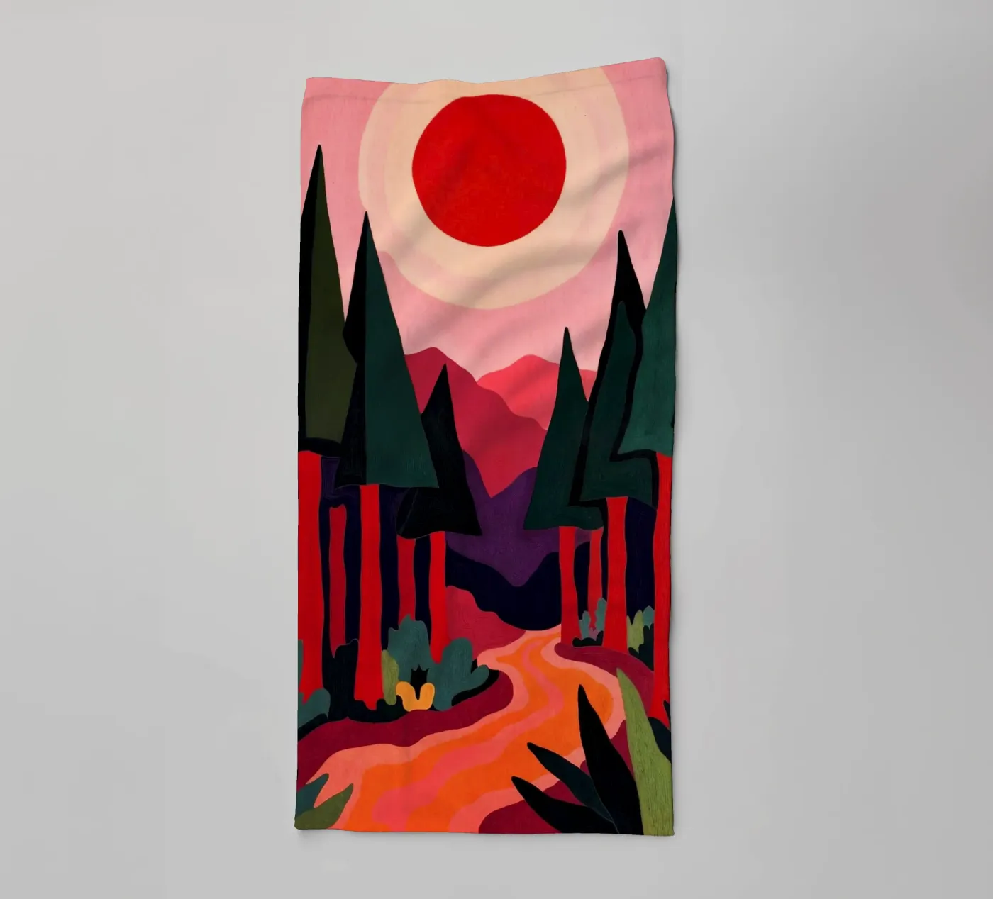 Schwarzwald badhanddoek van Lana Rodriguez