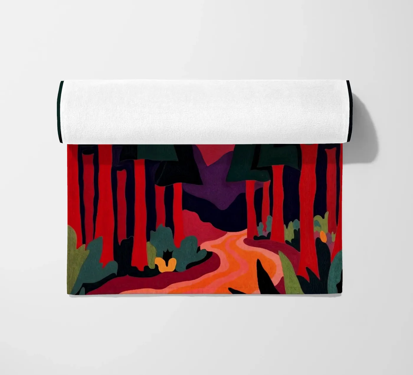 Schwarzwald strandhanddoek van Lana Rodriguez
