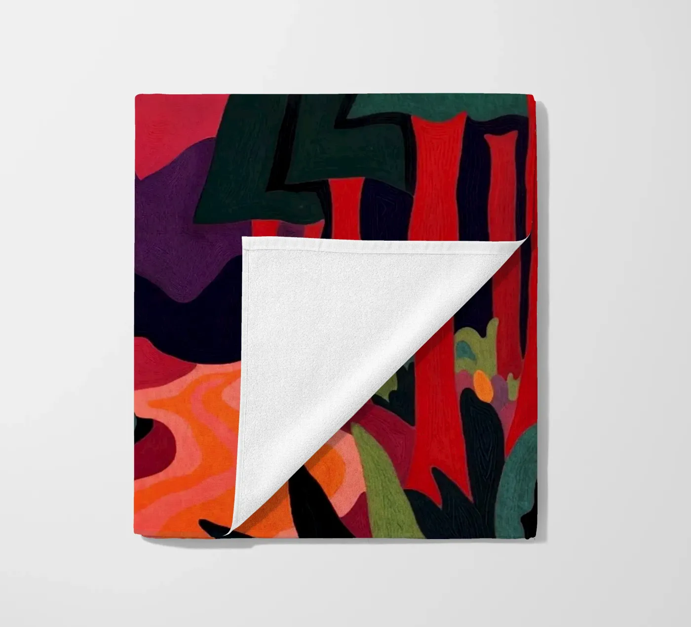 Schwarzwald strandhanddoek van Lana Rodriguez