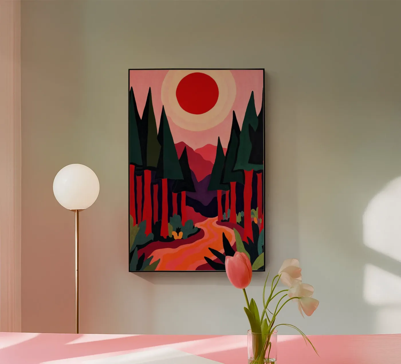 Schwarzwald acryl van Lana Rodriguez