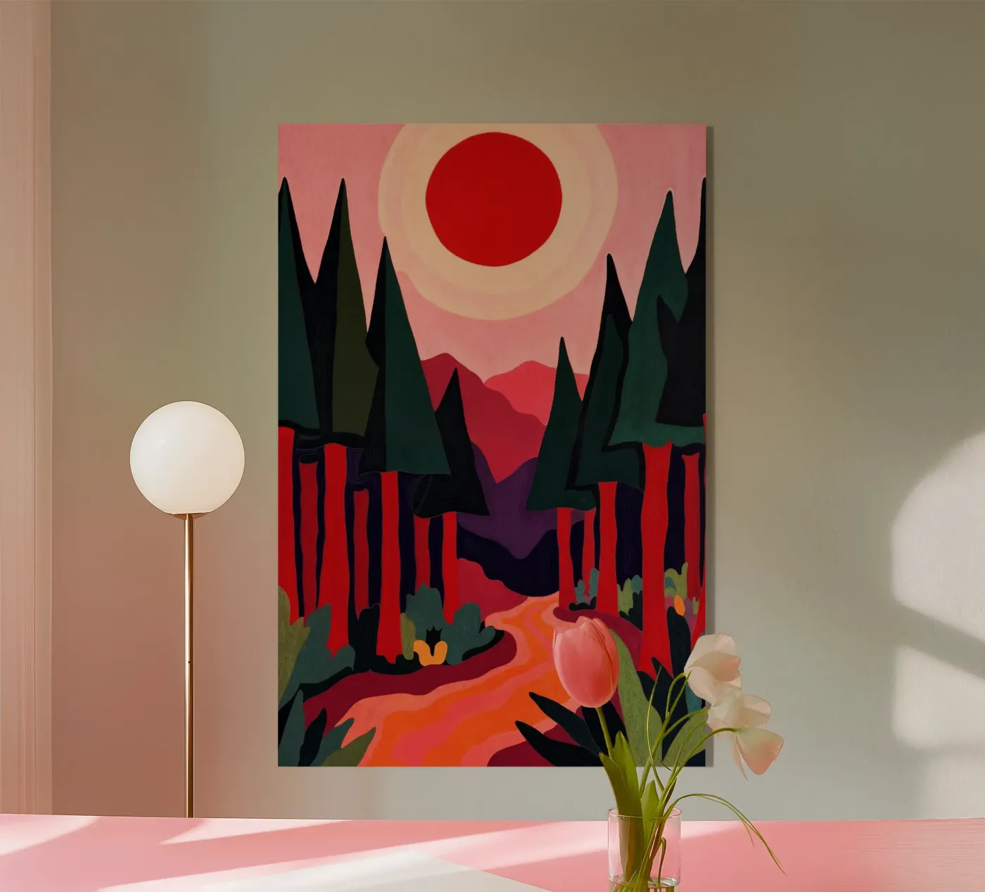 Schwarzwald acryl van Lana Rodriguez