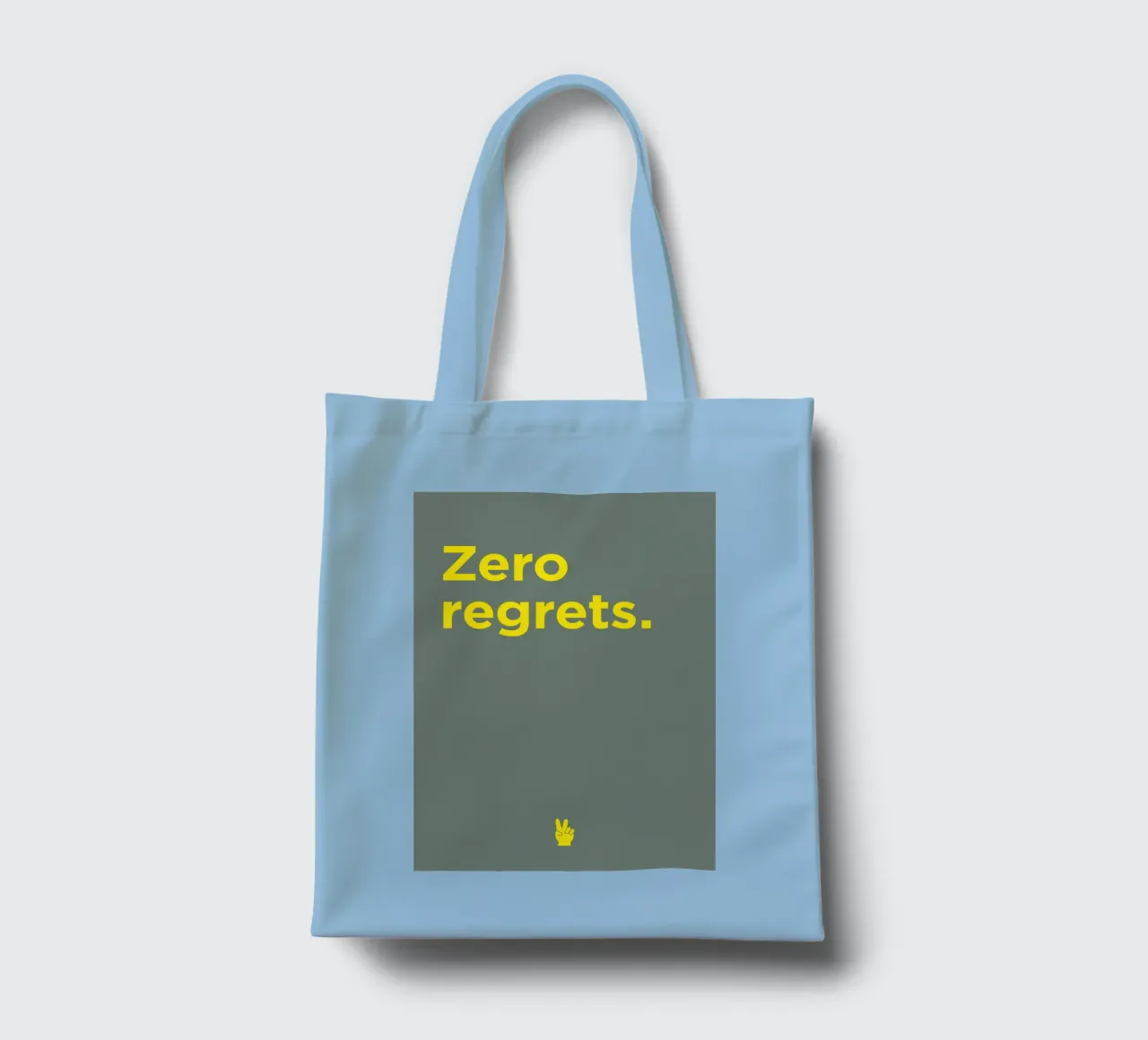 Zero regrets tote bag by Art Fart