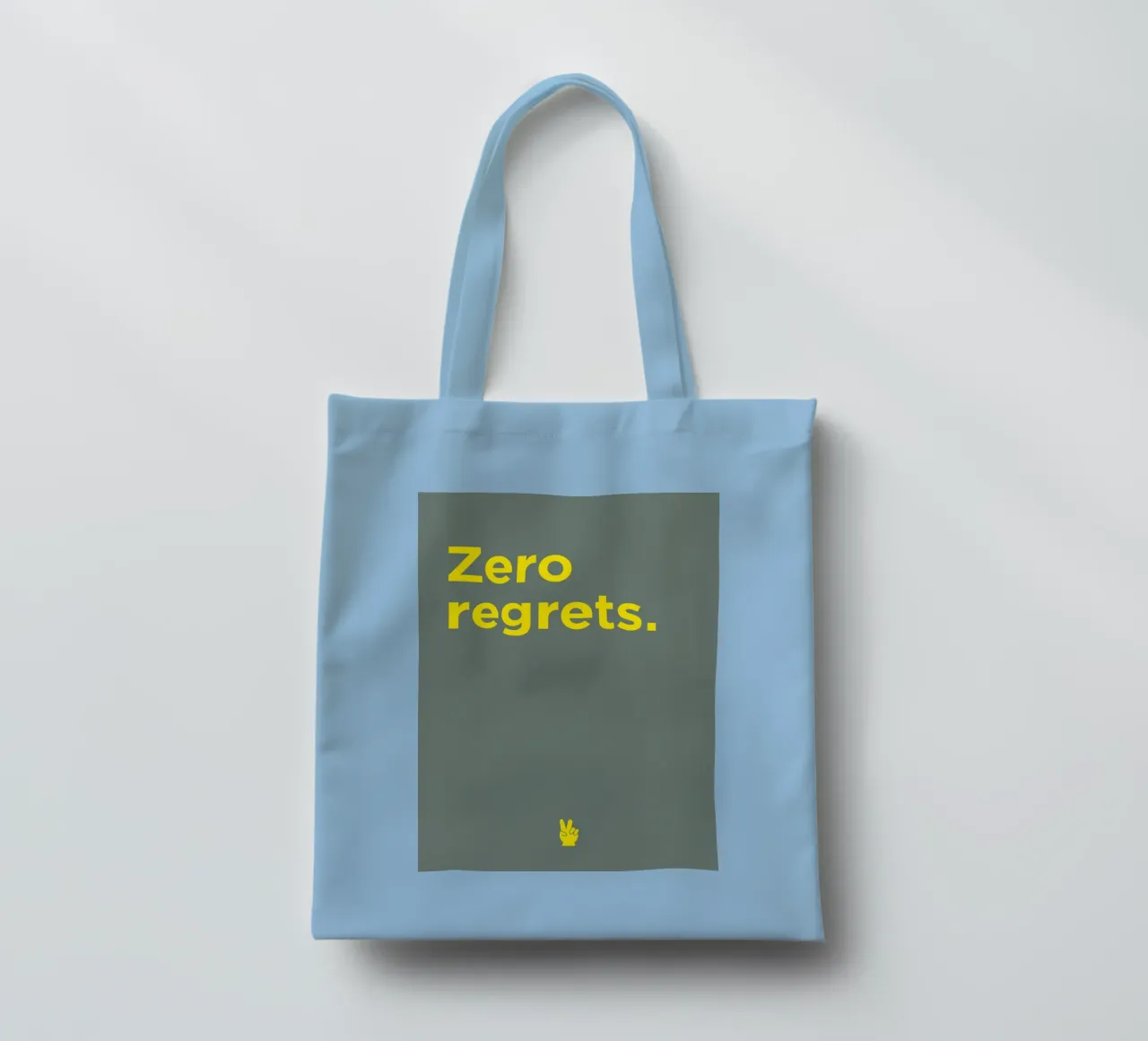 Zero regrets tote bag by Art Fart