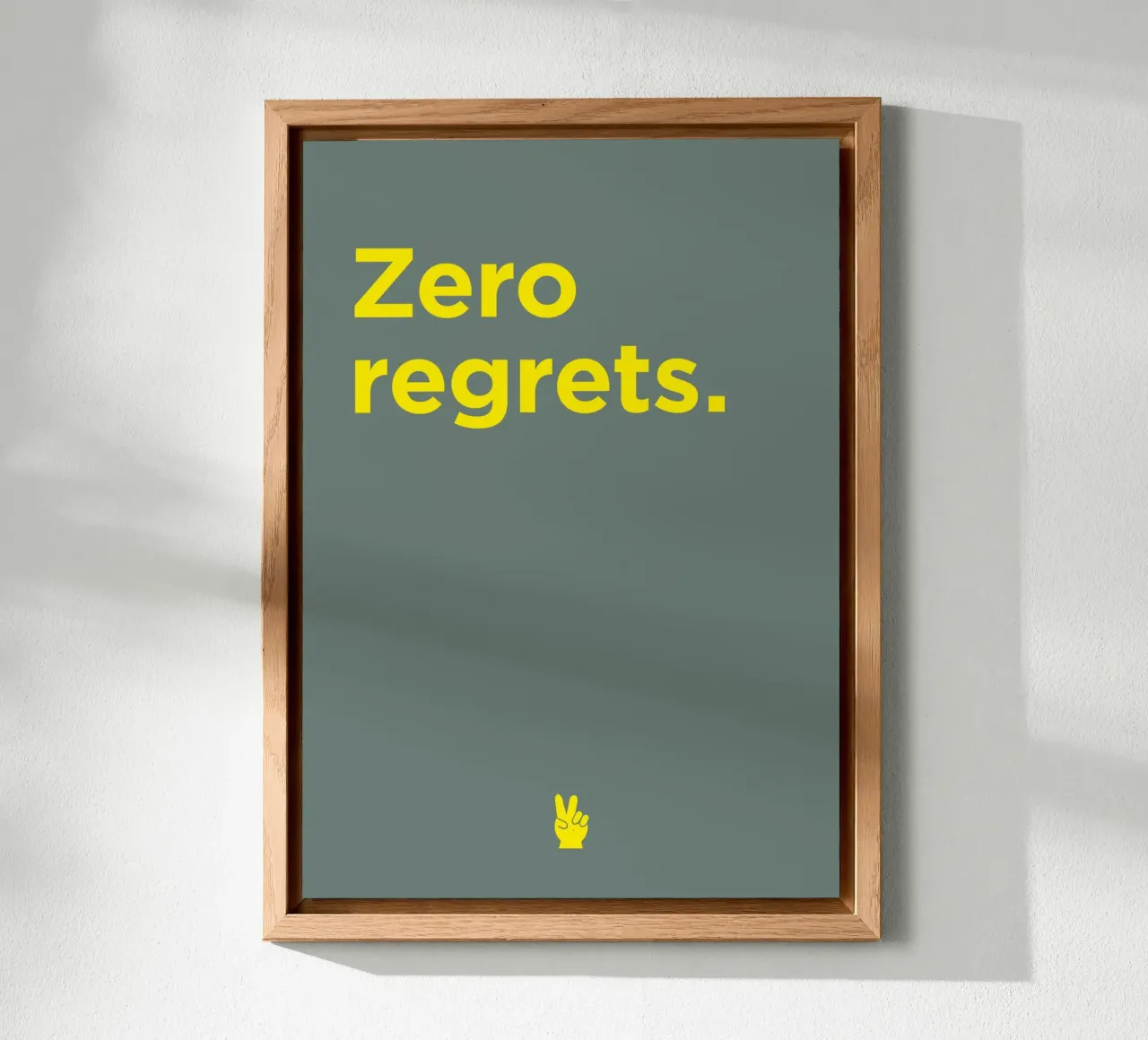 Zero regrets alluminio dibond da Art Fart