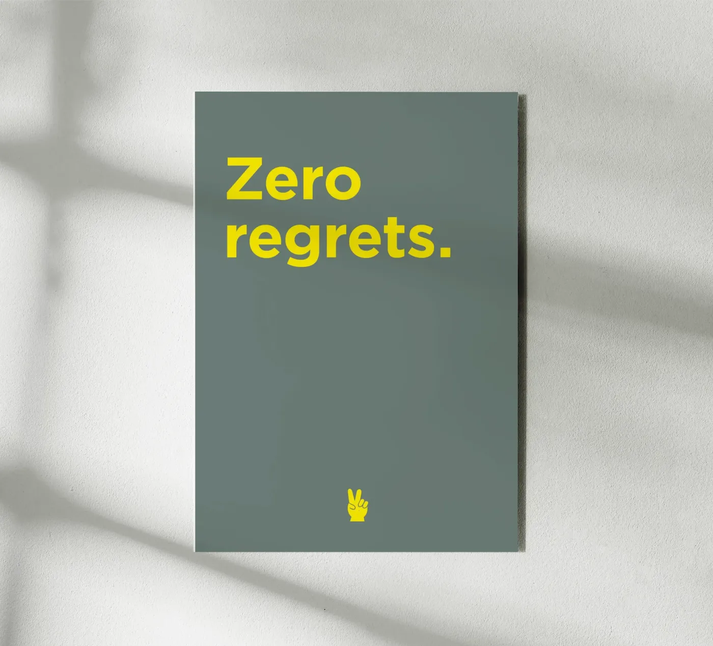 Zero regrets panneau forex de Art Fart