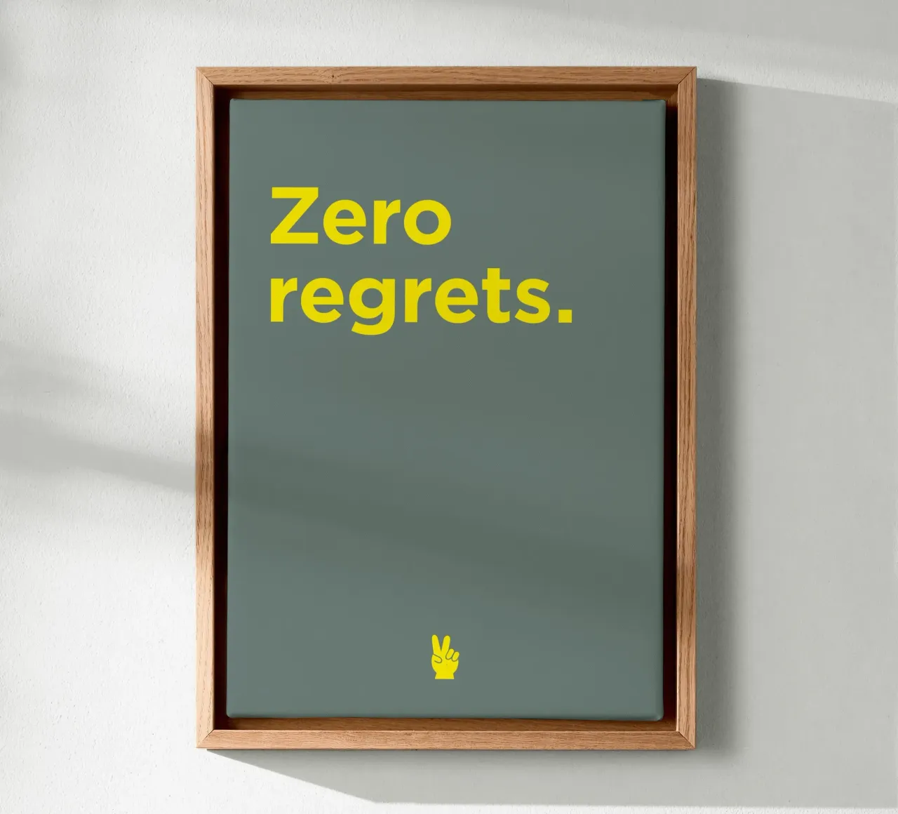 Zero regrets Leinwand von Art Fart